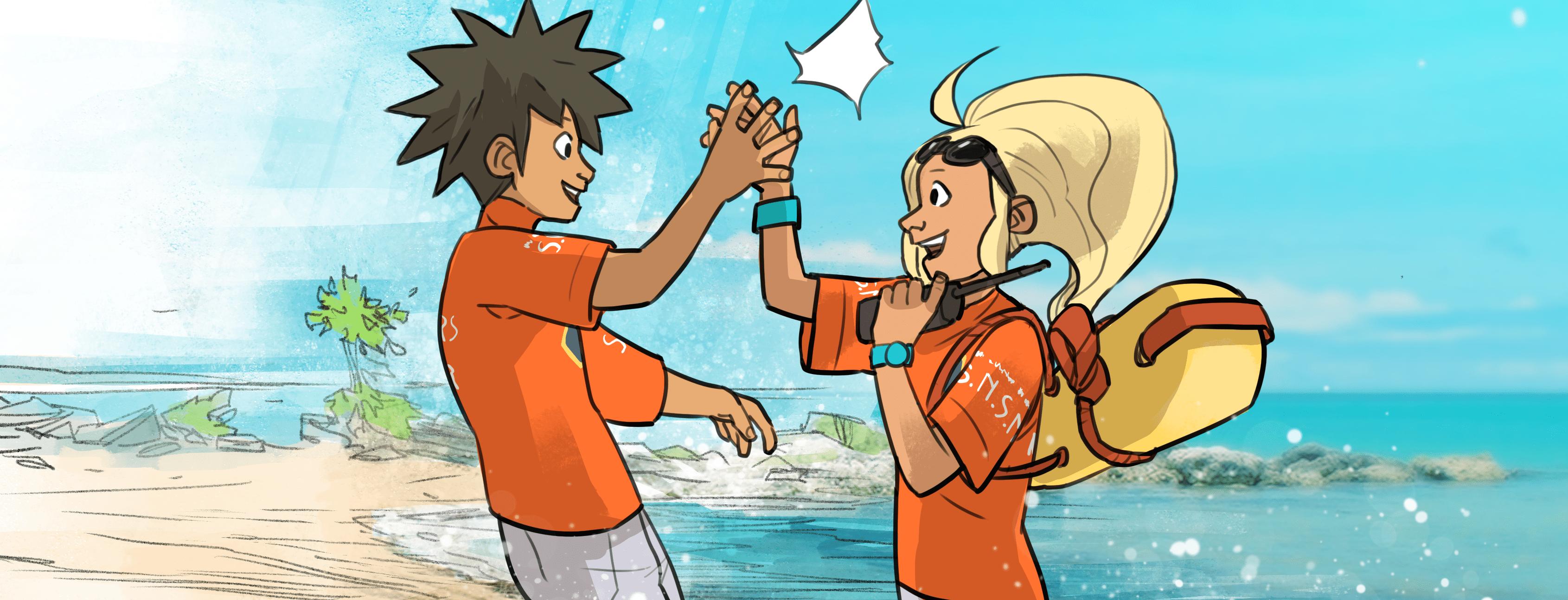 Léo et Léa, Graines de Sauveteurs