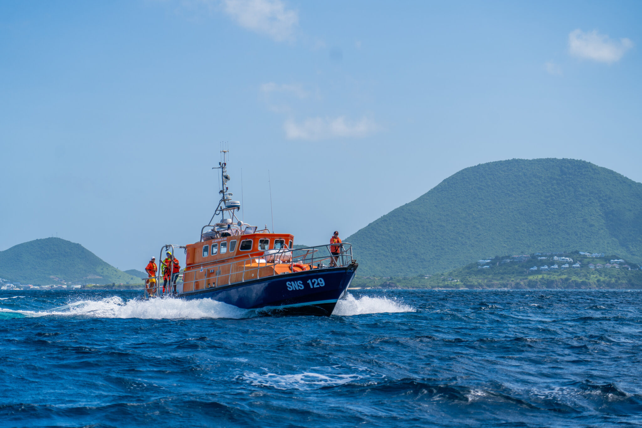 La vedette de sauvetage de la station SNSM de Saint-Martin (Antilles)