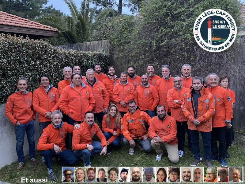 L’équipe de bénévoles de la station SNSM de Lège-Cap-Ferret