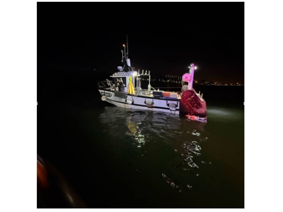 Au secours d'un navire en difficulté la nuit